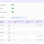 Time slots settings for customers