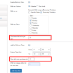 Restrict deliveries on ‘Holidays’ settings