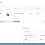 Coupon in Cart Page