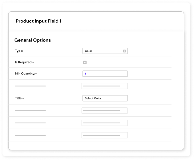 Advanced & intuitive input fields options in product fields for WooCommerce