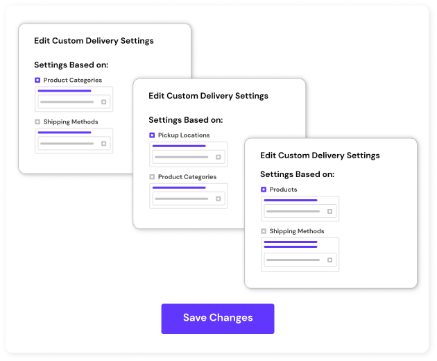 Cross-functional delivery schedule combos in order delivery date