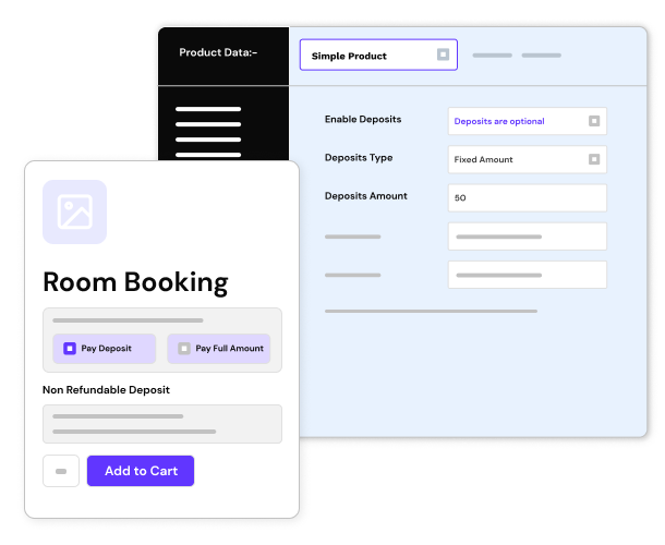 Woocommerce Product-level deposit options and settings