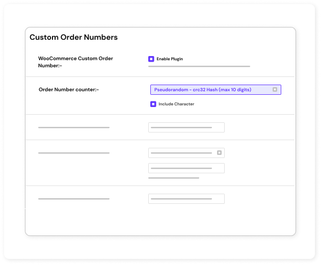 Randomize order numbers in custom order number for WooCommerce plugin