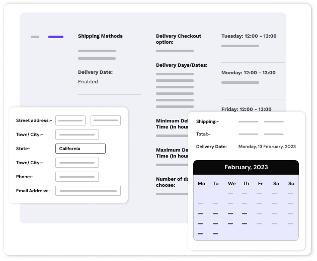 Shipping methods in order delivery date pro plugin