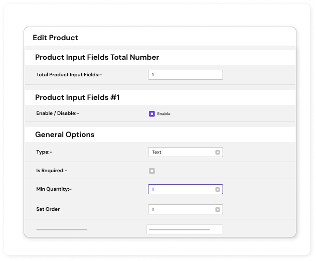 Show fields conditionally based on the quantity of product