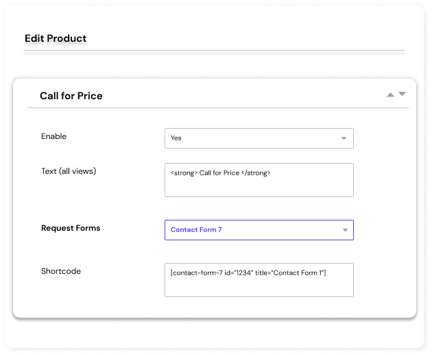 Call for Price for WooCommerce Integration with form plugins