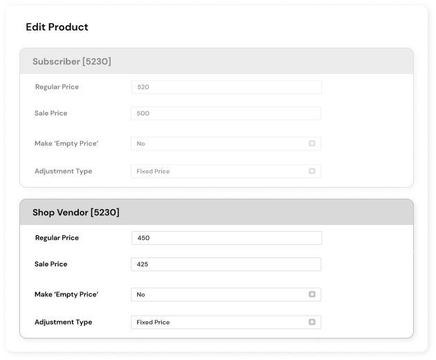 Set product prices for user roles from third-party plugins