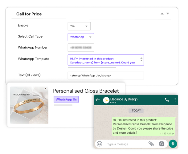 Call for Price for WooCommerce 4 Call Types feature