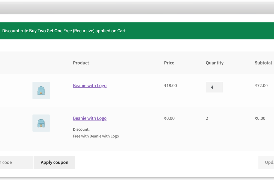 Flexi BOGO for WooCommerce - Buy X Get X Recursive Discount