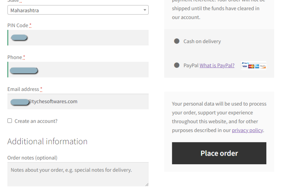 checkout page countdown timer