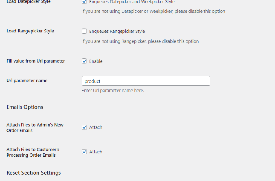 Enable "Fill values from url parameter"