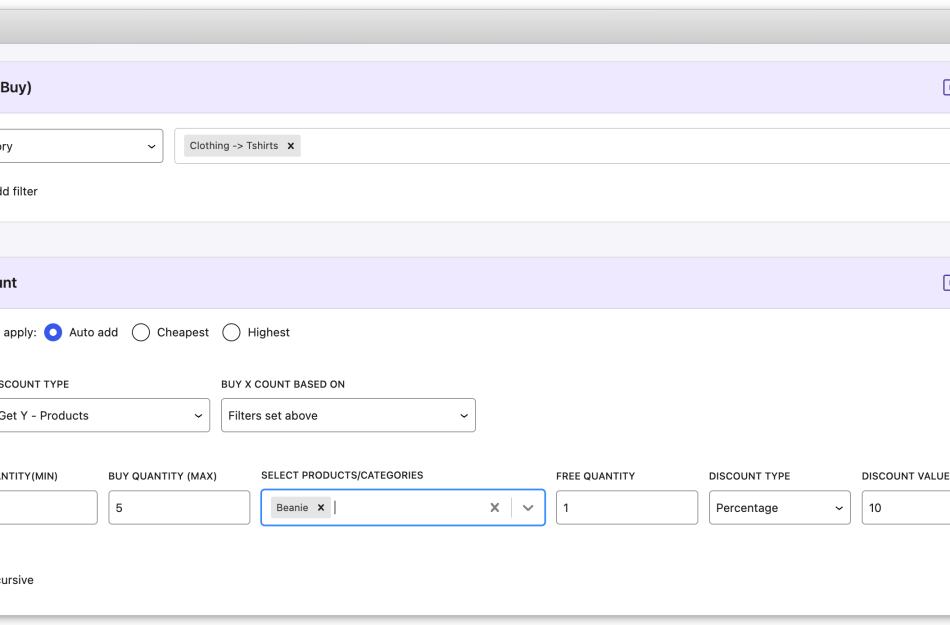 Flexi BOGO for WooCommerce - Percentage Discounts