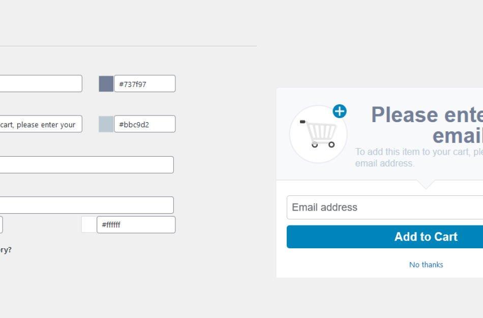 Popup existing pre-design template in abandoned cart plugin for woocommerce