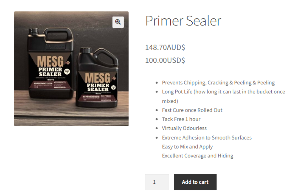 Currency per product for woocommerce product details